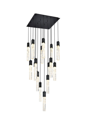 Aurora 6.5W 16 LED Pendant 19 Inch Tall and 30 Inch Wide by Elegant - 2088G30