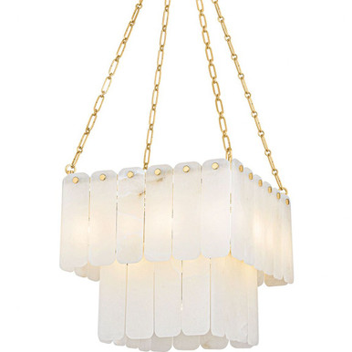 Moissanite 17 Light Small Chandelier by Hudson Valley - 7418-AGB