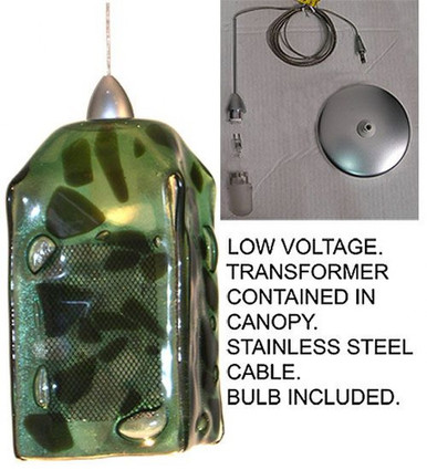 Metro Fusion Sing Sing 1 Light Mini Pendant 13.5 x 5.5 Inch by Meyda - 19630