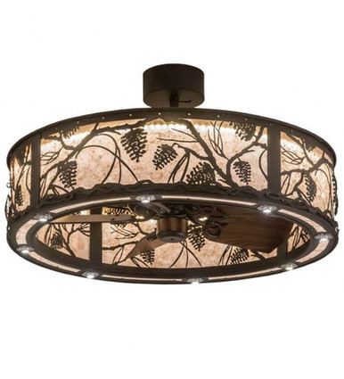 Whispering Pines 27W LED Fandelier 20 In H and 37 In W by Meyda Tiffany - 176825