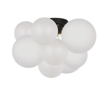 Miles 3 Light 14.25 Inch Wide Flush Mount by Dainolite - MLS-143FH