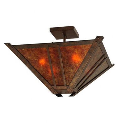 Arta 4 Light Semi Flush Mount 16 x 31 Inches by Meyda Tiffany - 129144