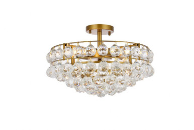 Savannah 5 Light 18 Inch Wide Flush Mount by Elegant - 1107F18