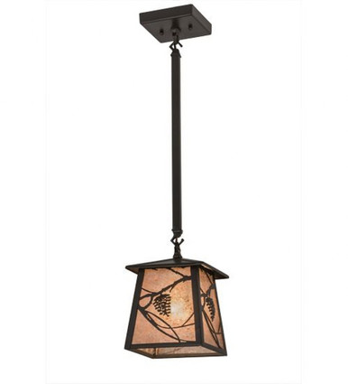 Whispering Pines 1 Light Square Pendant 30.5 x 10.5 Inches by Meyda Tiffany - 29096