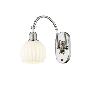 White Venetian 1 Light Wall Sconce 12.5 Inch Length by Innovations - 518-1W-G1217-6
