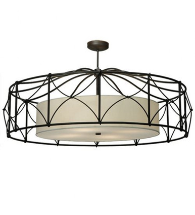 Aspen 4 Light Semi Flush Mount 26.5 x 53 Inches by Meyda Tiffany - 154957