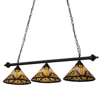 Nuevo Mission 3 Light Island Pendant 94 x 13 Inches by Meyda Tiffany - 184538