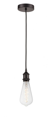 Edison 7W 1 LED Light Mini Pendant by Innovations - 616-1P-BB95LED