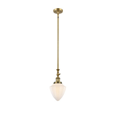 Bullet 100W 1 LED Adjustable Mini Pendant 13.88X7 Inch Wide by Innovations - 206-BB-G661-7-LED