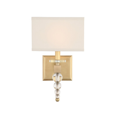 Clover 1 Light Candle Style Wall Sconce by Crystorama - CLO-8892