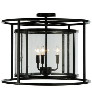 Kitzi Cilindro 3 Light Flush Mount 17 x 22 In by Meyda Tiffany - 139845