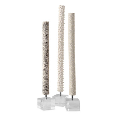 Makira 28.75 Inch Cylindrical (Set of 3) by Uttermost - 17869