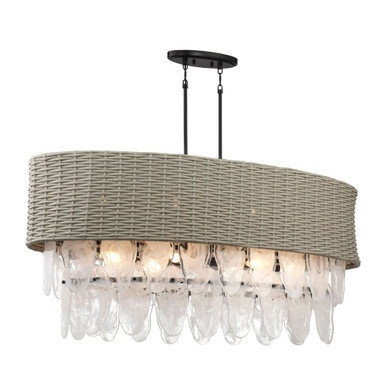 Breakers Isle 12 Light Oversized Oval Pendant by Minka Lavery - 5298-66A