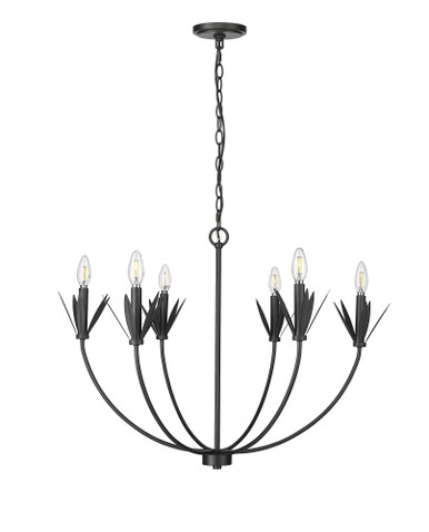Primrose 6 Light Chandelier 22.75 Inch Tall X 30.5 Inch Wide by Millennium - 12706