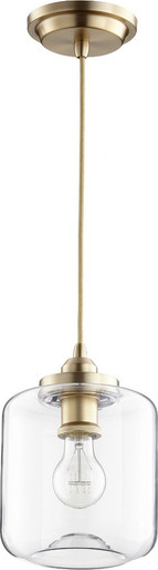 1 Light Transitional Small Pendant 9.5 Inch Tall by Quorum - 845