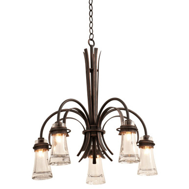 Dover 5 Light Medium Chandelier by Kalco - 2915AC