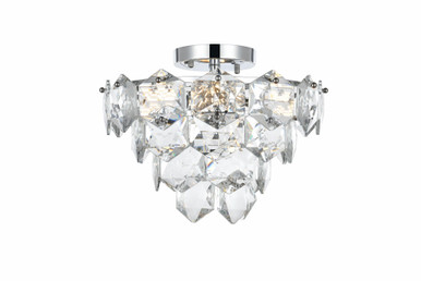 Adaline 6 Light Flush Mount 12 Inch Tall and 16 Inch Wide by Elegant - 1050F16