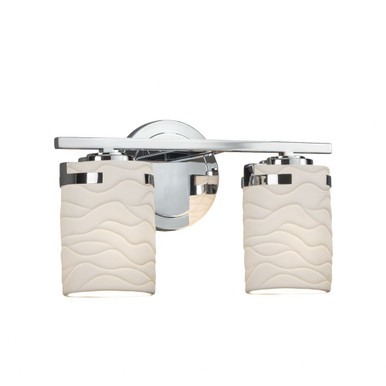 Limoges Atlas 2 Light Wave Vanity Light by Justice Design - POR-8452-10-WAVE