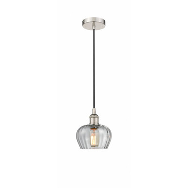 Fenton 1 Light Cord Down Mini Pendant 7.5 and 6.5 Inch Wide by Innovations - 616-1P-PN-G92