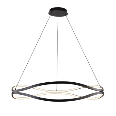Curvo 80W 1 LED Light Oversized Pendant by ET2 - E22924-BK