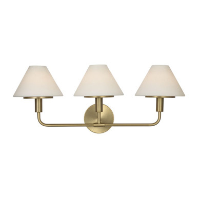 Mendota 3 Light Large Wall Sconce 11 Inch Tall X 27 Inch Wide by Generation - GLW1033