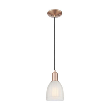 Brookfield 1 Light Cord Hung Mini Pendant 10.2 X 5.75 Inch by Innovations - 716-1P-G441