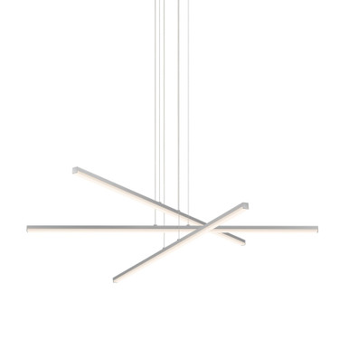 Stix 126W 3 LED 3 Arm Chandelier 3 Inch H and 40 Inch W by Sonneman - 2763-J20