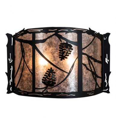 Whispering Pines 2 Light Wall Sconce 13 x 20 Inch by Meyda Tiffany - 229135
