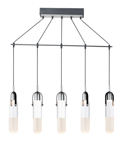 Capsule 20W 5 LED Light Oversized Pendant by ET2 - E24175-93BKAL