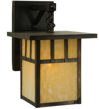 Hyde Park Double Bar Mission 1 Light Wall Sconce 12.5 x 9 Inch by Meyda - 137575