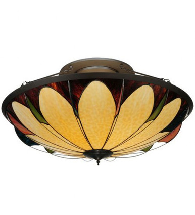 Cowette 6 Light Semi Flush Mount 22 x 42 Inches by Meyda Tiffany - 138571