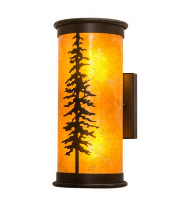 Tall Pines 2 Light Wall Sconce 12 x 5.5 Inch by Meyda Tiffany - 213430