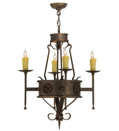 Lorenzo 4 Light Chandelier 33 x 24 Inches Wide by Meyda Tiffany - 136537