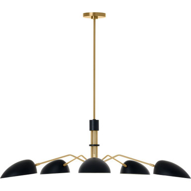 Jane 5 Light Oversized Chandelier by Visual Comfort Studio - ec1025mbk