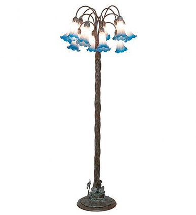 Pond Lily 12 Light Floor Lamp 61 In H and 25 In W by Meyda Tiffany 262119 - 262119