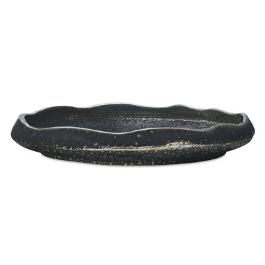 Stardust Ripple Indoor Outdoor Bowl 3 Inch Tall X 18 Inch Wide by Uttermost - 18332
