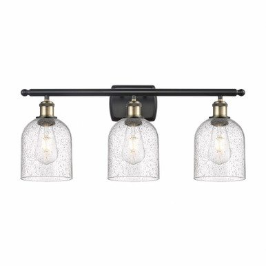 Bella 3 Light Industrial Vanity Light 25.5 Inch Wide by Innovations - 516-3W-G558-6