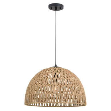Nassau 1 Light Pendant 12 Inch Tall and 18 Inch Wide by Vaxcel - P0405