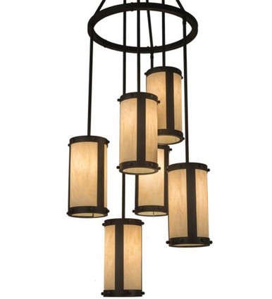 Cartier 6 Light Cascading Chandelier 96 x 24 Inches Wide by Meyda Tiffany - 196237