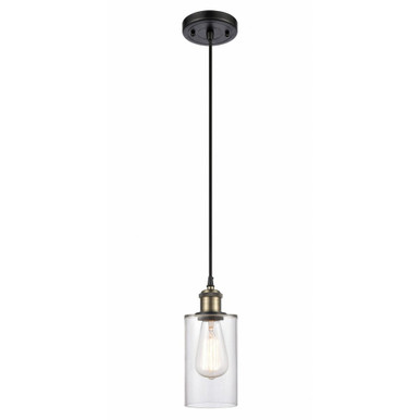 Clymer 1 Light Cord hung Mini Pendant 8.88 X 3.88 Inch Wide by Innovations - 516-1P-BAB-G802