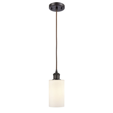 Clymer 100W 1 LED Cord hung Mini Pendant 8.88X3.88 Inch Wide by Innovations - 516-1P-G80-LED