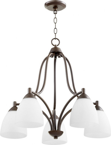 Barkley 5 Light Medium Chandelier by Quorum 6369-5 - 6369-5