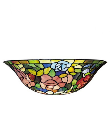 Tiffany Rosebush 1 Light Wall Sconce 14 Inch Wide by Meyda Tiffany - 21124