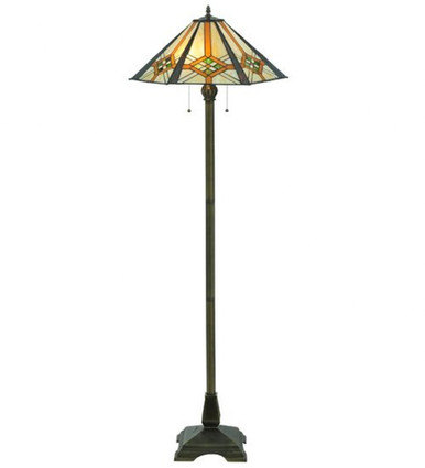 Crosshairs Mission 61 Inch H Crosshairs Mission Floor Lamp by Meyda Tiffany - 118694
