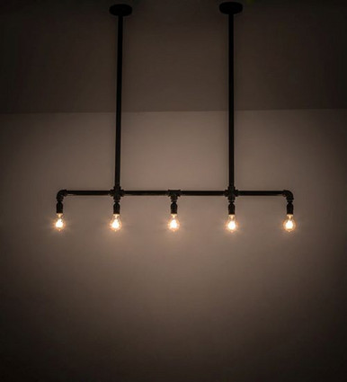 Alva Conduttura 5 Light Pendant 45 x 5 Inches by Meyda Tiffany - 191981
