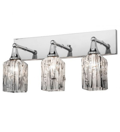 Metro Fusion Licorice 3 Light Bath Vanity 13 x 24 Inches by Meyda Tiffany - 169822