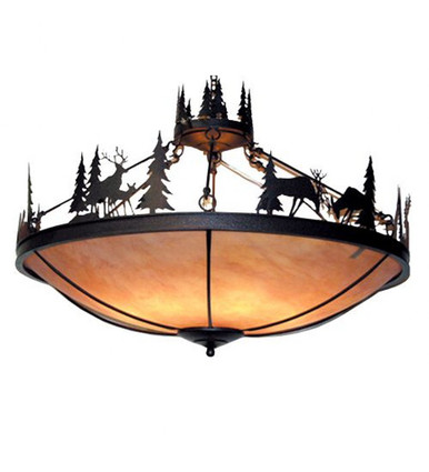 Woodland 8 Light Inverted Pendant 36 x 48 Inches by Meyda Tiffany - 120786