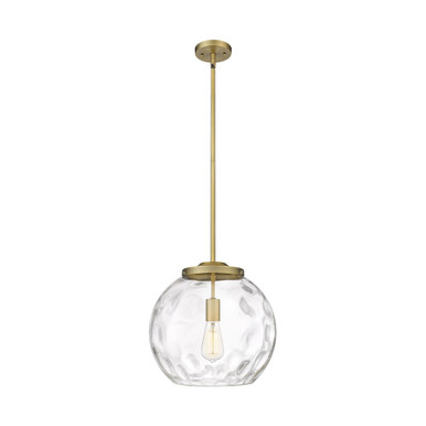 Athens Water Glass 1 Light Stem Hung Pendant 13.63 X 13 by Innovations - 221-1S-G1215-14
