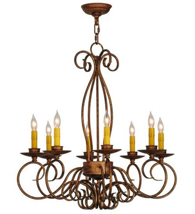 Elisha 8 Light Chandelier 32 x 26 Inches Wide by Meyda Tiffany - 142864
