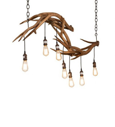 Antlers 60 Light Oblong Chandelier 36 x 23 Inches Wide by Meyda Tiffany - 238960